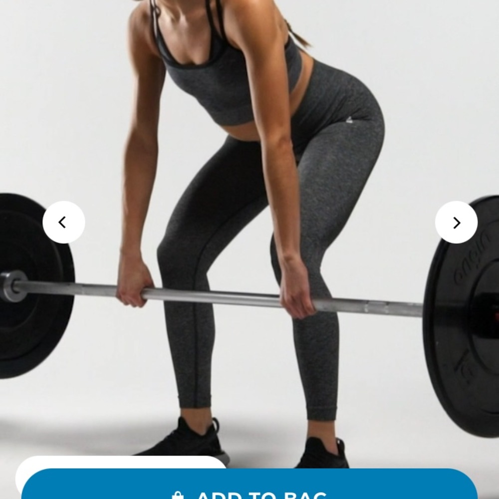 Gymshark adapt marl seamless leggings size small in black